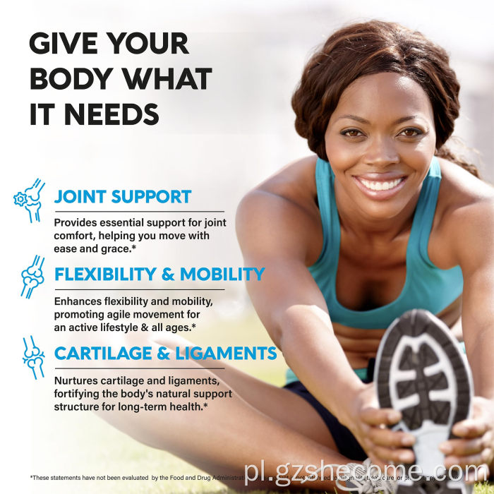 Glukozamina chondrotin MSM kolagen suplement zdrowia